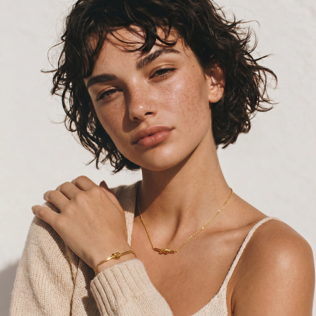 Bracelet Barre Nœud Torsadé