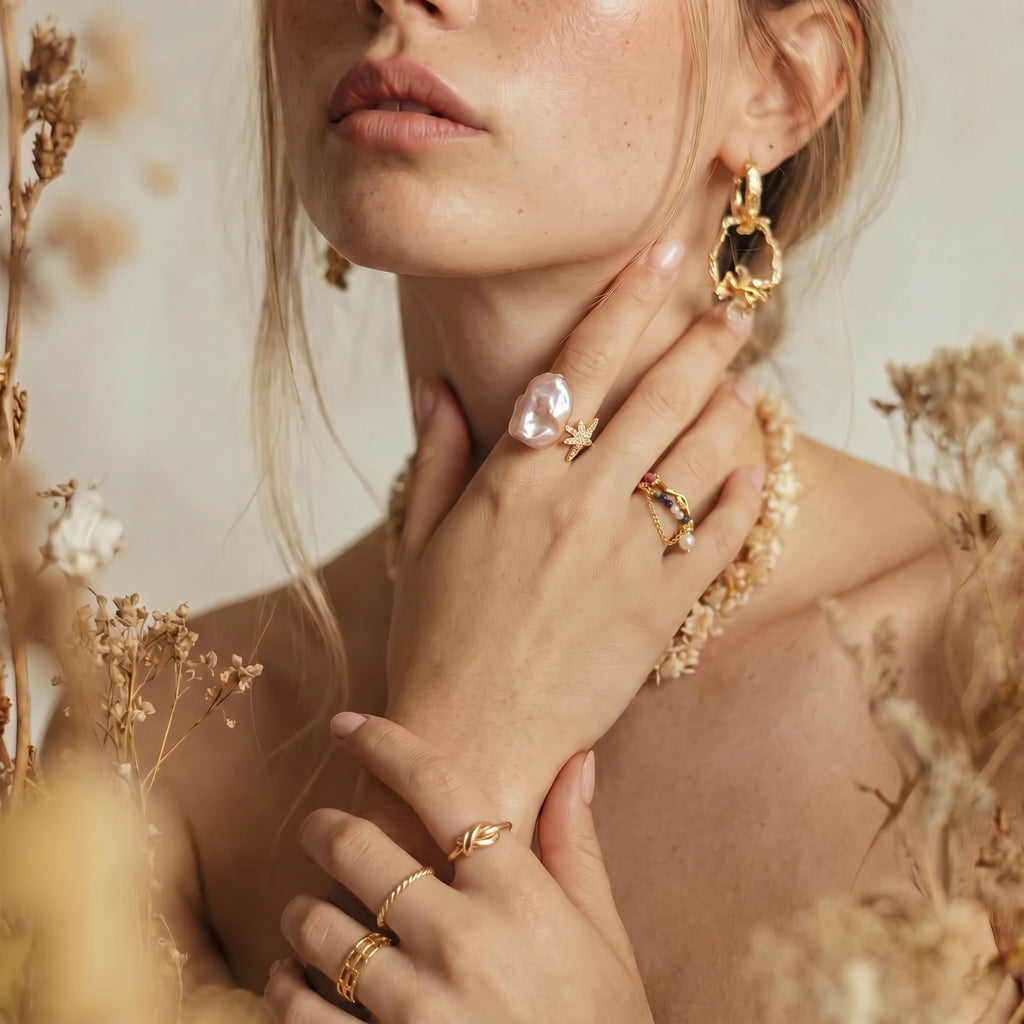 Bague Rêves de Perles Étoilées