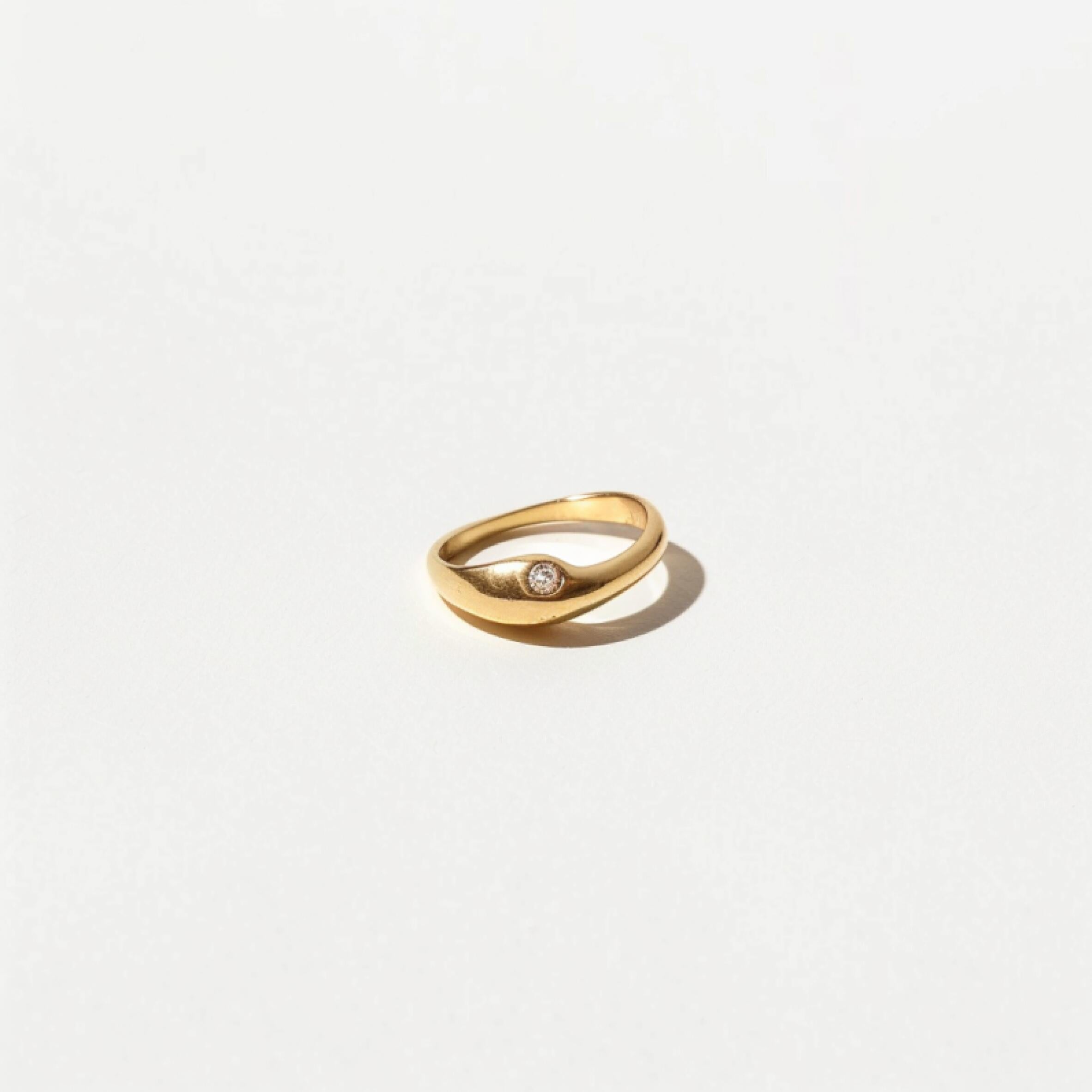 Bague sertie diamant